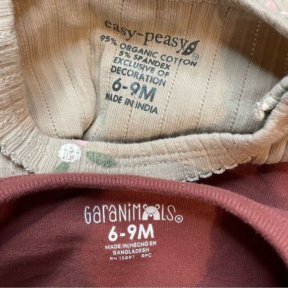 5 for $25🔥Easy-Peasy/ Garanimals Bodysuits Baby Girl Size 6-9 Months - Picture 4 of 6